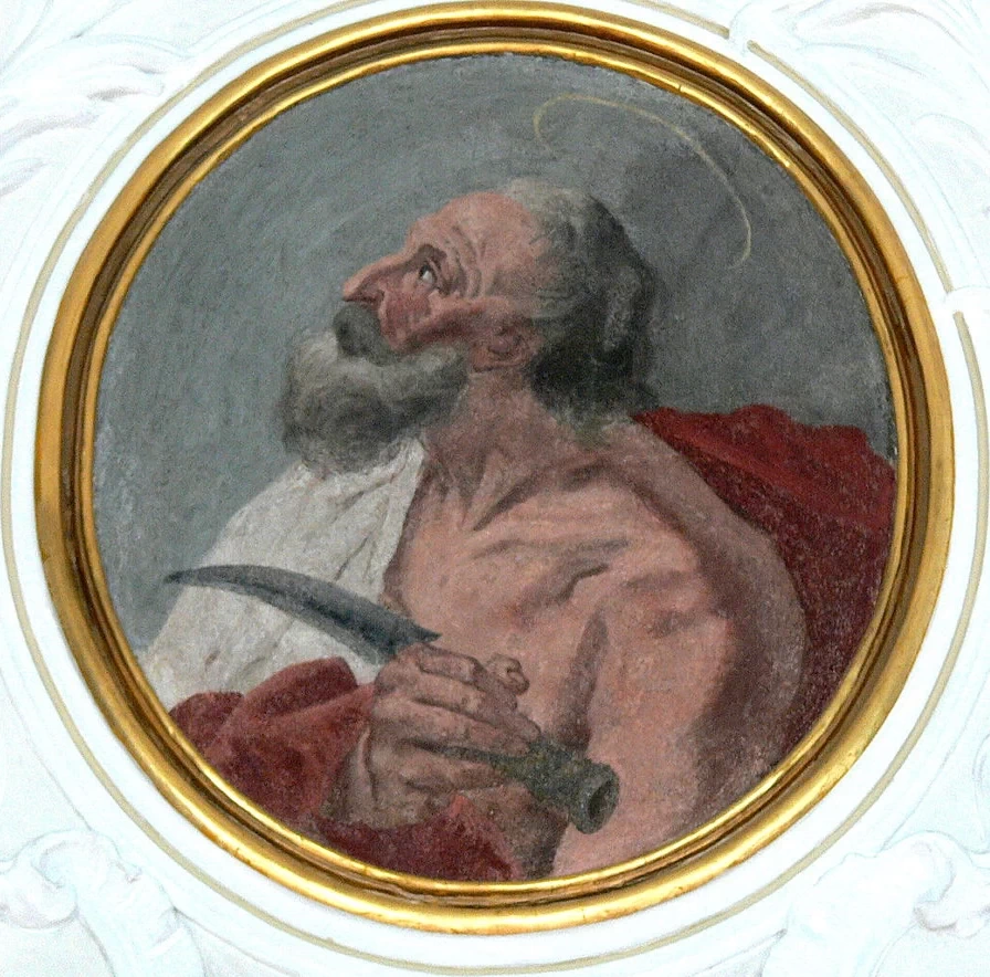 Angelika Kauffmann - Gli apostoli, Bartolomeo, chiesa parrocchiale della Santissima Trinità di Schwarzenberg